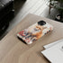 Christmas Fox in a Wreath of Red Berries - Impact Resistant Phone Case